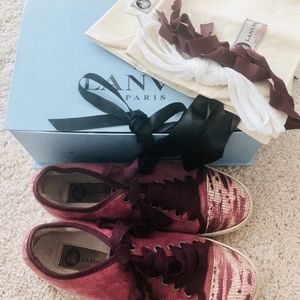 LANVIN Suede Sneakers SZ 37